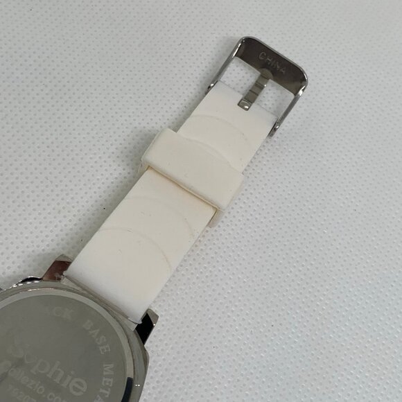 Sophie collezio women watch colorful floral dial 34mm silver tone running - Picture 7 of 8